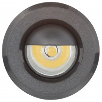 Armacost Lighting Mini Warm White Integrated LED Recessed Puck Light with 1.5 in. Black Polycarbonate Trim Ring