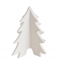3R Studios 7.09 in. Ceramic White Christmas Tree