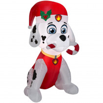 Airblown Holiday 3 ft. H x 1.64 ft. W Inflatable Marshall the Fire Pup with Candy Cane