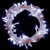 Aleko 34 ft. 100-Light LED White Electric Powered String Lights (Lot of 2)