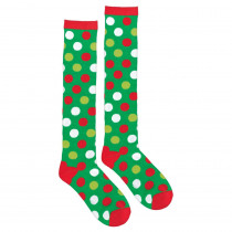 Amscan Polka Dot Christmas Knee Socks (2-Count, 2-Pack)
