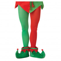 Amscan Adult Elf Christmas Red and Green Tights (3-Pack)