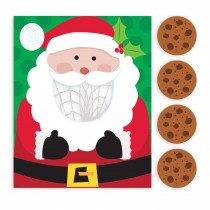 Amscan Santa Cookie Toss Christmas Game (5-Count 2-Pack)