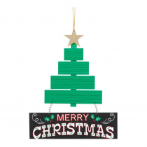 Amscan 13.5 in. x 11.5 in. Christmas Tree MDF Sign (2-Pack)