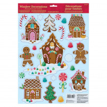 Amscan Christmas Gingerbread House Window Clings (6-Pack)