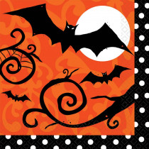 Amscan 6.5 in. x 6.5 in. x Halloween Frightfully Fancy Lunch Napkin (36-Count, 3-Pack)