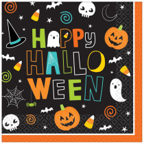 Amscan 6.5 in. x 6.5 in. Paper Halloween Friends Lunch Napkins