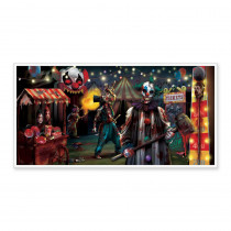 Amscan 33.5 in. x 65 in. Halloween Creepy Carnival Horizontal Banner (5-Pack)
