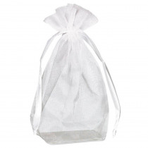 Amscan 4 in. H x 5.5 in. D Everyday White Organza Bags with Flat Bottoms 12-Count (3-Pack)