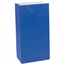 Amscan 6.5 in. x 3in. Bright Royal Blue Mini Paper Bags (12-count, 9-Pack)