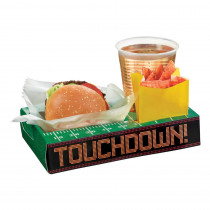 Amscan 9.5 in. x 1.75 in. Football Field Tailgate Snack Box Trays