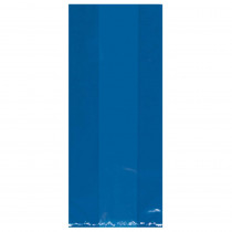 Amscan 11.5 in. x 5 in. Bright Royal Blue Cellophane Party Bags (25-Count, 9-Pack)