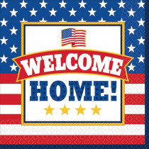 Amscan 6.5 in. x 6.5 in. Welcome Home Luncheon Napkins (36-Count, 3-Pack)