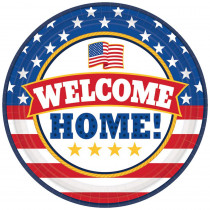 Amscan 7 in. x 7 in. Welcome Home Round Paper Plate (18-count, 3-Pack)