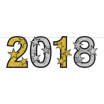 Amscan New Year's Black Silver and Gold Foil Cutouts (4-Count 4-Pack)