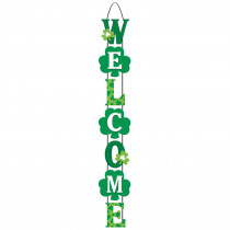 Amscan 28 in. x 4.25 in. St. Patrick's Day MDF Welcome Stacked Sign (2-Pack)