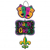 Amscan 18 in. Mardi Gras MDF Stacked Sign (3-Pack)