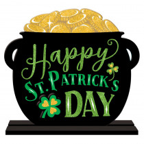 Amscan 11.5 in. x 12 in. St. Patrick's Day MDF Pot of Gold Table Sign (2-Pack)
