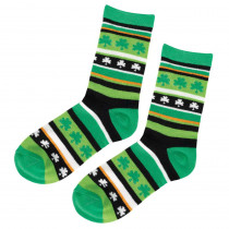 Amscan Shamrock and Stripe St. Patrick's Day Crew Socks (2-Count, 4-Pack)