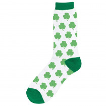 Amscan Green and White Shamrock St. Patrick's Day Crew Socks (2-Count, 4-Pack)