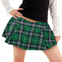 Amscan Green Plaid St. Patrick's Day Adult Mini Skirt