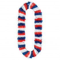 Amscan 30 in. Red, White and Blue Leis (24-Pack)