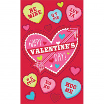 Amscan 4 in. Valentine's Day Cards with Stickers (24-Count, 9-Pack)