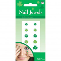 Amscan Green Shamrock St. Patrick's Day Nail Stickers (6-Pack)