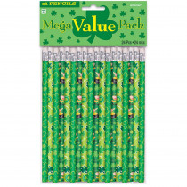 Amscan 7.5 in. St. Patrick's Day Green Wood # 2 Pencils (24-Count, 3-Pack)