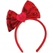 Amscan Red Fabric and Plastic Sequin Valentine's Day Headband (3-Pack)