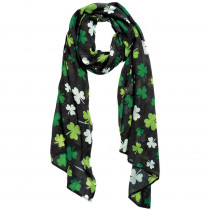 Amscan Green Polyester Shamrock St. Patrick's Day Scarf (2-Pack)