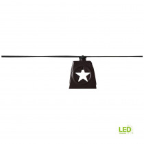 Hampton Bay Solar 10-Light 150 in. Integrated LED String Light with Lone Star Shade