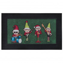 Home Accents Holiday LED Music 18 in. x 30 in. Rubber Door Mat QP Display Box