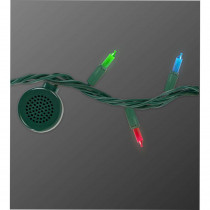 Bright Tunes 80-Light Multi-Color String Light with Bluetooth Speakers