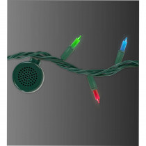 Bright Tunes 80-Light Multi-Colored Light Strand with 4 Bluetooth Speakers