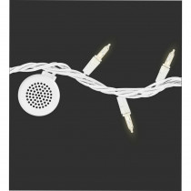 Bright Tunes 80-Light White Incandescent Light Strand with 4 Bluetooth Speakers