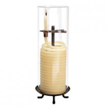 Candle by the Hour 80 Hour Coil Citronella Candle with Glass Globe