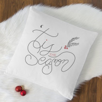 Cathy's Concepts Tis the Season 16 in. x 16 in. Christmas Throw Pillow