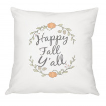 Cathy's Concepts 16 in. x 16 in. Happy Fall Y'all Throw Pillow