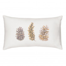 Cathy's Concepts 18 in. x 9 in. Pinecone Lumbar Pillow