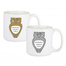Cathy's Concepts 20 oz. Owl Large Coffee Mug Set