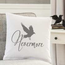 Cathy's Concepts Nevermore Raven 16 in. L x 16 in. W Halloween Throw Pillow