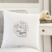 Cathy's Concepts Alas Poor Yorick 16 in. L x 16 in. W Halloween Throw Pillow