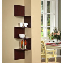 4D Concepts Hanging Wall Corner Shelf Storage