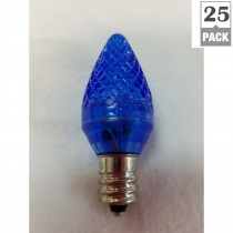 C7 Blue LED Light Bulb (Pack of 25)