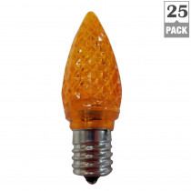 C9 Orange LED Light Bulb (Pack of 25)