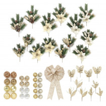 Gold Trim-A-Tree Gift Box (Set of 50-Pieces)