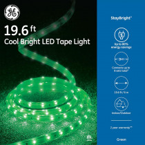 StayBright 19.6 ft. 240-Light LED Green Super Bright Tape Light