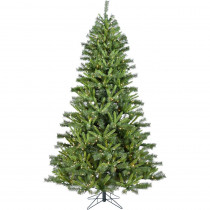 Christmas Time 6.5 ft. Norway Pine Artificial Christmas Tree with Clear LED String Lighting