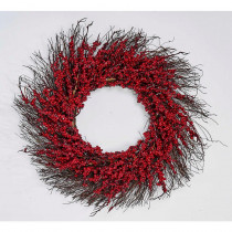 22 in. Berry Wreath on Twig Wreath